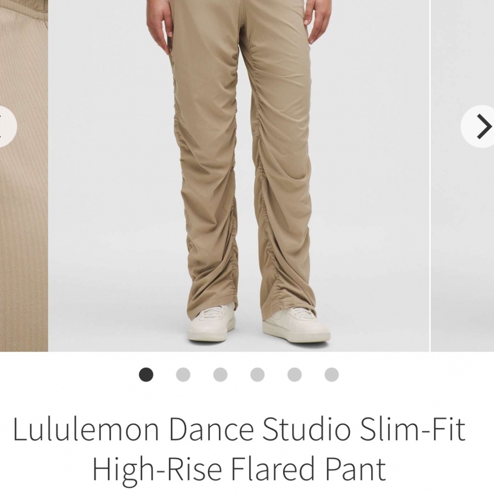 lululemon athletica Tan High-Rise Flared Track Pants